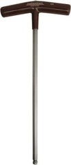 Paramount - 3/8" Hex, T-Handle Cushion Grip, Ball End Hex Key - 11-51/64" OAL, Protanium High Torque Steel, Inch System of Measurement - Apex Tool & Supply