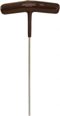 Paramount - 3/32" Hex, T-Handle Cushion Grip, Hex Key - 6-7/64" OAL, Protanium High Torque Steel, Inch System of Measurement - Apex Tool & Supply