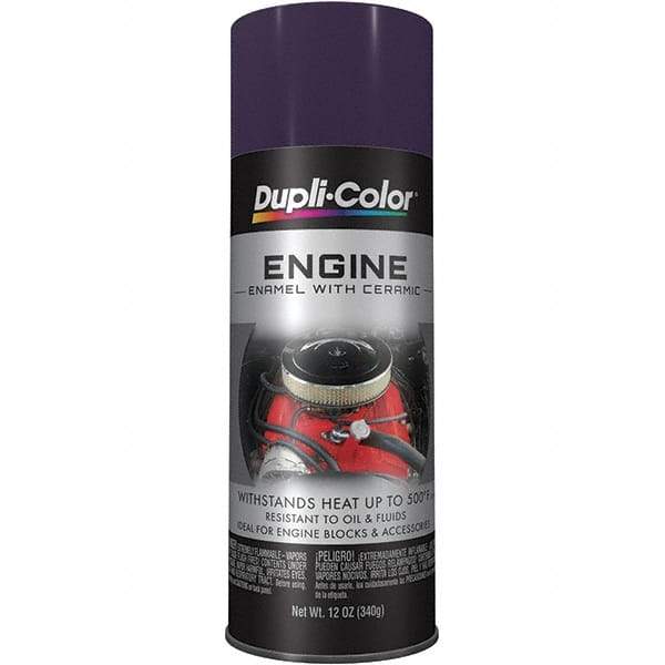 Dupli-Color - 12 oz Plum Purple Automotive Heat Resistant Paint - Gloss Finish, 500°F Max Temp, Comes in Aerosol Can - Apex Tool & Supply