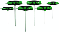 7 Piece - T10; T15; T20; T25; T27; T30; T40 - Torx Soft Grip Dual Drive T-Handle Set - Apex Tool & Supply