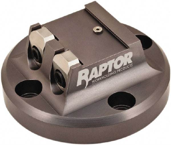 Raptor Workholding - 1-1/2" Jaw Width, 2" High Dovetail Vise - For Use with 4 & 5 Axis Workholding Systems - Apex Tool & Supply