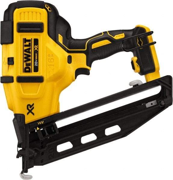 DeWALT - Cordless Cordless Brushless Finish Nailer - 16 Gauge Nail Diam, 1-1/4 to 2-1/2" Long Nail, Lithium-Ion Batteries Not Included - Apex Tool & Supply