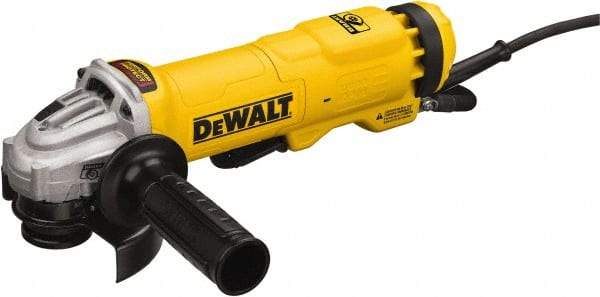 DeWALT - 4-1/2" Wheel Diam, 11,000 RPM, Corded Angle & Disc Grinder - 5/8-11 Spindle, 11 Amps - Apex Tool & Supply