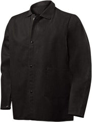 Steiner - Size XL Flame Resistant/Retardant Jacket - Black, Cotton & Nylon, Snaps Closure, 52 to 54" Chest - Apex Tool & Supply