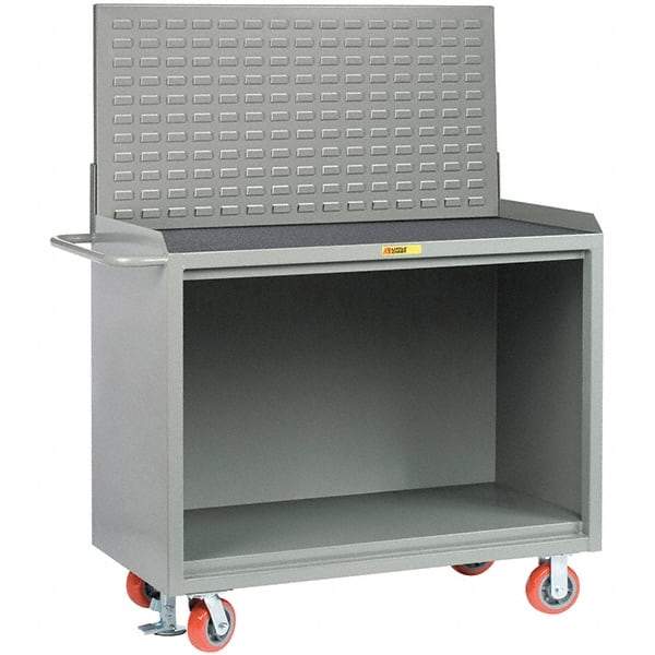 Little Giant - 3,600 Lb Capacity Mobile Service Bench - 53" Wide x 24" Deep x 43" High, Steel, Gray - Apex Tool & Supply