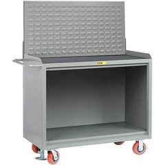 Little Giant - 3,600 Lb Capacity Mobile Service Bench - 53" Wide x 24" Deep x 43" High, Steel, Gray - Apex Tool & Supply