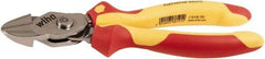 Wiha - 8" OAL, 0.138" Capacity, Cutting Pliers - Cushion Grip Handle - Apex Tool & Supply