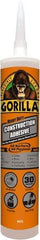 Gorilla Glue - White, Cartridge Silyl Terminated Polyether Construction Adhesive - -40 to 200°F Service Temperature, Indoor & Outdoor - Apex Tool & Supply