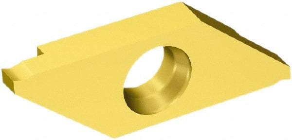 Sandvik Coromant - 3MAG MAG Grade 1025, 0.5mm Cutting Width Carbide Grooving Insert - 1.3mm Max Depth of Cut, Right Hand, 0.05mm Corner Radius, TiAlN/TiN Finish - Apex Tool & Supply