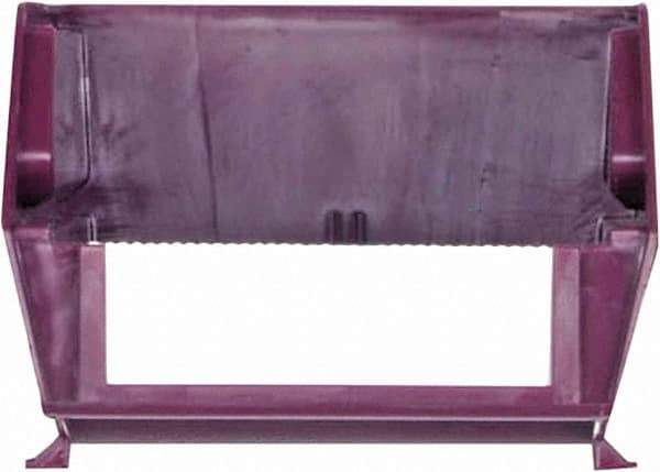 Triton - 12 Lb. Load Capacity, 5-3/8" Deep, Red Polypropylene Hopper Stacking Bin - 3" High x 4-1/8" Wide x 5-3/8" Long - Apex Tool & Supply