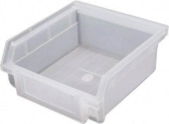 Triton - 6 Lb. Load Capacity, 4-3/8" Deep, Translucent Polyethylene Hopper Shelf Bin - 2" High x 4-3/16" Wide x 4-3/8" Long - Apex Tool & Supply