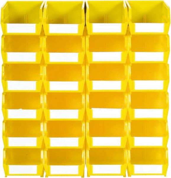 Triton - 12 Lb. Load Capacity, 5-3/8" Deep, Multi-Colored Polypropylene Bin System - 3" High x 4-1/8" Wide x 5-3/8" Long - Apex Tool & Supply