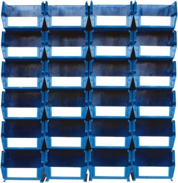 Triton - 12 Lb. Load Capacity, 7-3/8" Deep, Multi-Colored Polypropylene Bin System - 3" High x 4-1/8" Wide x 7-3/8" Long - Apex Tool & Supply