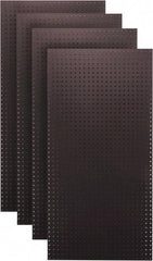 Triton - 24" Wide x 48" High Peg Board Storage Board - 4 Panels, Hardboard, Black - Apex Tool & Supply
