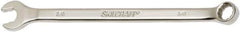 Ability One - 3/8" 12 Point Combination Wrench - 15° Offset Angle, Steel, Chrome Finish - Apex Tool & Supply