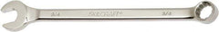 Ability One - 3/4" 12 Point Combination Wrench - 15° Offset Angle, Steel, Chrome Finish - Apex Tool & Supply