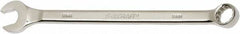 Ability One - 15mm 12 Point Combination Wrench - 15° Offset Angle, Steel, Chrome Finish - Apex Tool & Supply