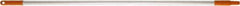 Vikan - 52 x 1" Aluminum Squeegee Handle - European Threaded Connection, Orange - Apex Tool & Supply