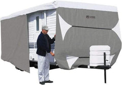 Classic Accessories - Polypropylene RV Protective Cover - 24 to 27' Long x 118" High, Gray and White - Apex Tool & Supply