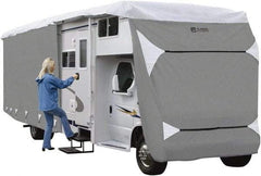 Classic Accessories - Polypropylene RV Protective Cover - 23 to 26' Long x 122" High, Gray and White - Apex Tool & Supply