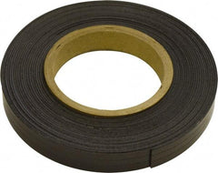 Mag-Mate - 300" Long x 3/4" Wide x 1/16" Thick Flexible Magnetic Strip - 10 Lb Max Pull Force, 5 Linear Ft/Lb Magnetic Pull Force, Plain Back, Dark Brown - Apex Tool & Supply