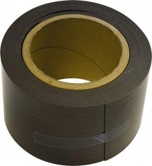 Mag-Mate - 25' Long x 3" Wide x 1/32" Thick Flexible Magnetic Strip - 24 Lb Max Pull Force, 12 Linear Ft/Lb Magnetic Pull Force, Plain Back, Dark Brown - Apex Tool & Supply