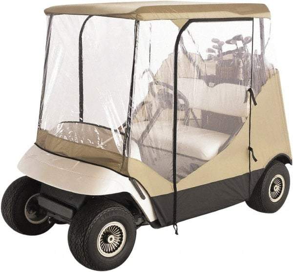Classic Accessories - Polyester Golf Cart Protective Cover - 83 x 40", Tan - Apex Tool & Supply