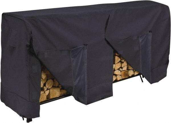 Classic Accessories - Polyester Log Rack Protective Cover - 96 x 24 x 42", Black - Apex Tool & Supply