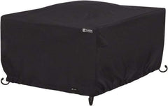 Classic Accessories - Polyester Fire Pit Protective Cover - 42 x 42 x 22", Black - Apex Tool & Supply