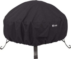 Classic Accessories - Polyester Fire Pit Protective Cover - 36" Diam x 12" High, Black - Apex Tool & Supply
