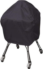 Classic Accessories - Polyester Grill Protective Cover - 22" Diam x 40" High, Black - Apex Tool & Supply