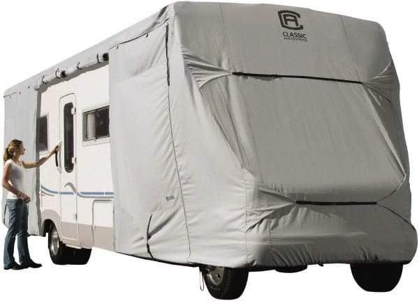 Classic Accessories - Polyester RV Protective Cover - 23 to 26' Long x 122" High, Gray - Apex Tool & Supply
