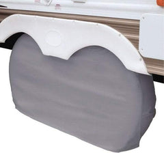 Classic Accessories - Polyvinyl Chloride RV Protective Cover - 30 to 33" Diam x 8" Wide, Gray - Apex Tool & Supply