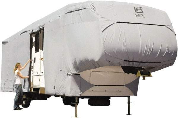 Classic Accessories - Polyester RV Protective Cover - 20 to 23' Long x 122" High, Gray - Apex Tool & Supply