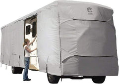 Classic Accessories - Polyester RV Protective Cover - 37 to 40' Long x 140" High, Gray - Apex Tool & Supply