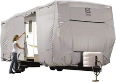 Classic Accessories - Polyester RV Protective Cover - 20 to 22' Long x 118" High, Gray - Apex Tool & Supply