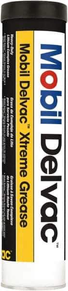 Mobil - 13.7 oz Cartridge Lithium Extreme Pressure Grease - Orange, Extreme Pressure & High Temperature, NLGIG 2, - Apex Tool & Supply