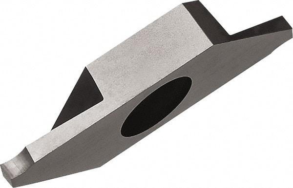 Kyocera - TKF T PR1225 Grade, 0.0787" Cutting Width, Carbide Cutoff Insert - 0° Lead Angle, 0.0032" Cnr Rad, Megacoat Coated - Apex Tool & Supply