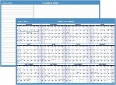 AT-A-GLANCE - 1 Sheet, 48 x 32", Erasable Wall Planner - Blue & White - Apex Tool & Supply