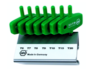 7 Piece - T6; T7; T8; T9; T10; T15; T20 MagicSpring® - Torx Wing Handle Set - Apex Tool & Supply