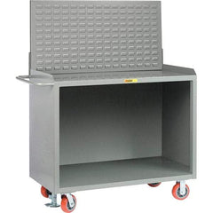 Little Giant - 3,600 Lb Capacity Mobile Service Bench - 53" Wide x 24" Deep x 43" High, Steel, Gray - Apex Tool & Supply