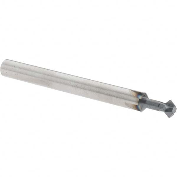 Accupro - 3/16° 3/16" Cut Diam, 0.093" Cut Width, 3/16" Shank, Solid Carbide Double-Angle Cutter - Apex Tool & Supply