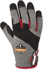 Ergodyne - Size S (7), ANSI Cut Lvl A4, Puncture Lvl 4, Abrasion Lvl 3, Armortex Cut Resistant Gloves - Hook & Loop Cuff, Gray, Paired - Apex Tool & Supply