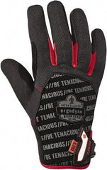 Ergodyne - Size L (9), ANSI Cut Lvl A4, Puncture Lvl 3, Abrasion Lvl 3, Armortex Cut Resistant Gloves - Hook & Loop Cuff, Black, Paired - Apex Tool & Supply