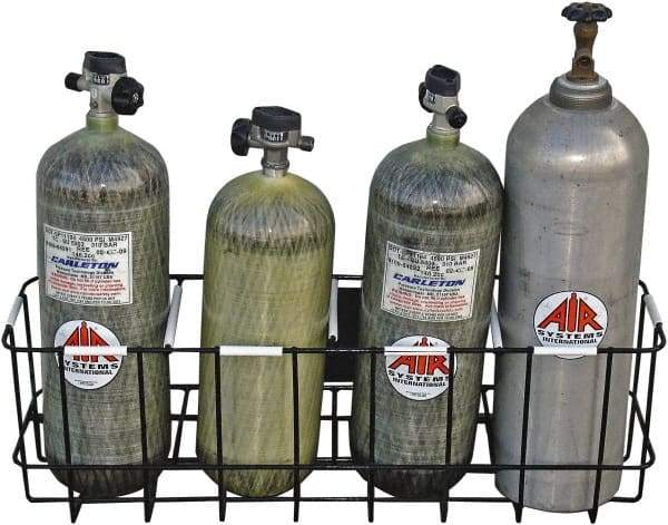 AIR Systems - SCBA/EEBA Air Cylinder Rack - Use with Self-Contained Breathing Apparatus (SCBA) - Apex Tool & Supply
