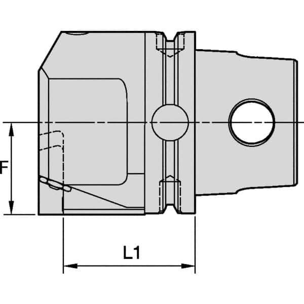 Kennametal - EG-P-GUP, EG-U-GUN, EG-U-GUP, ER-P-GUP, ER-U-GUN, ER-U-GUP Insert, 47mm Head Length, Modular Grooving Blade Holder Head - Right Hand Cut, System Size KM63TS, Through Coolant, Series Beyond Evolution - Apex Tool & Supply