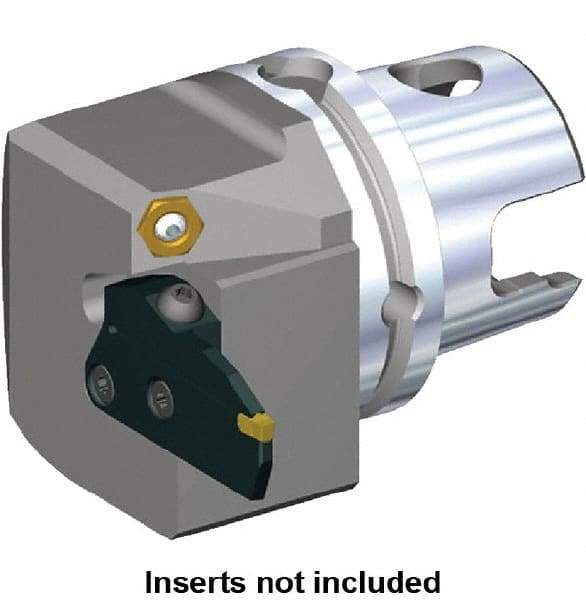 Kennametal - Beyond Evolution Blade Insert, 48mm Head Length, Modular Grooving Blade Holder Head - Right Hand Cut, System Size KM63TS, Through Coolant, Series Beyond Evolution - Apex Tool & Supply