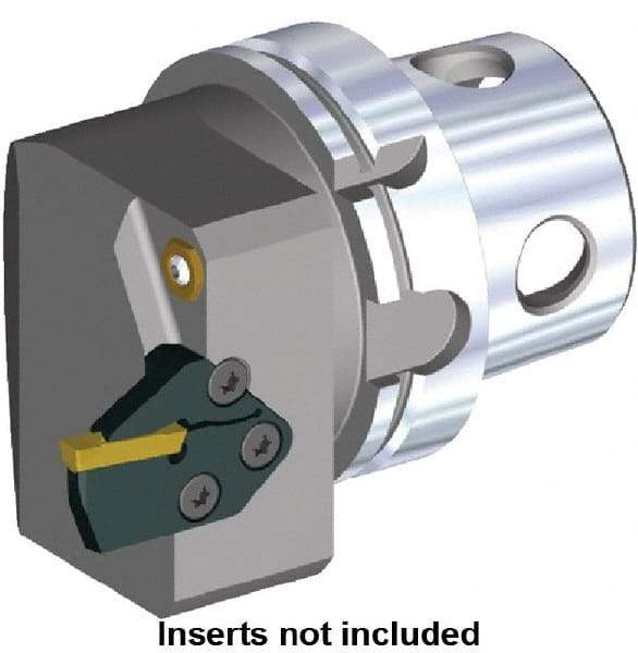 Kennametal - A3 & A4 Modular Blade Insert, 87mm Head Length, Modular Grooving Blade Holder Head - Right Hand Cut, System Size KM4X100, Through Coolant, Series KGME - Apex Tool & Supply