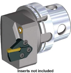 Kennametal - A3 & A4 Modular Blade Insert, 88.5mm Head Length, Modular Grooving Blade Holder Head - Right Hand Cut, System Size KM4X100, Through Coolant, Series KGME - Apex Tool & Supply