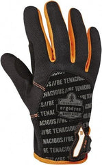 Ergodyne - Size XL (10) Polyester Blend Work Gloves - For Mechanic's & Lifting, Uncoated, Hook & Loop Cuff, Full Fingered, Black, Paired - Apex Tool & Supply